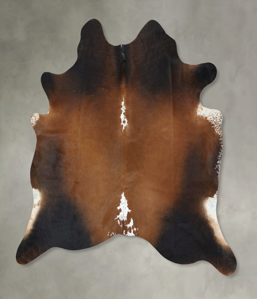 Warm Caramel X-Large Brazilian Cowhide Rug 7'1"H x 6'7"W #B20481 by Hudson Hides
