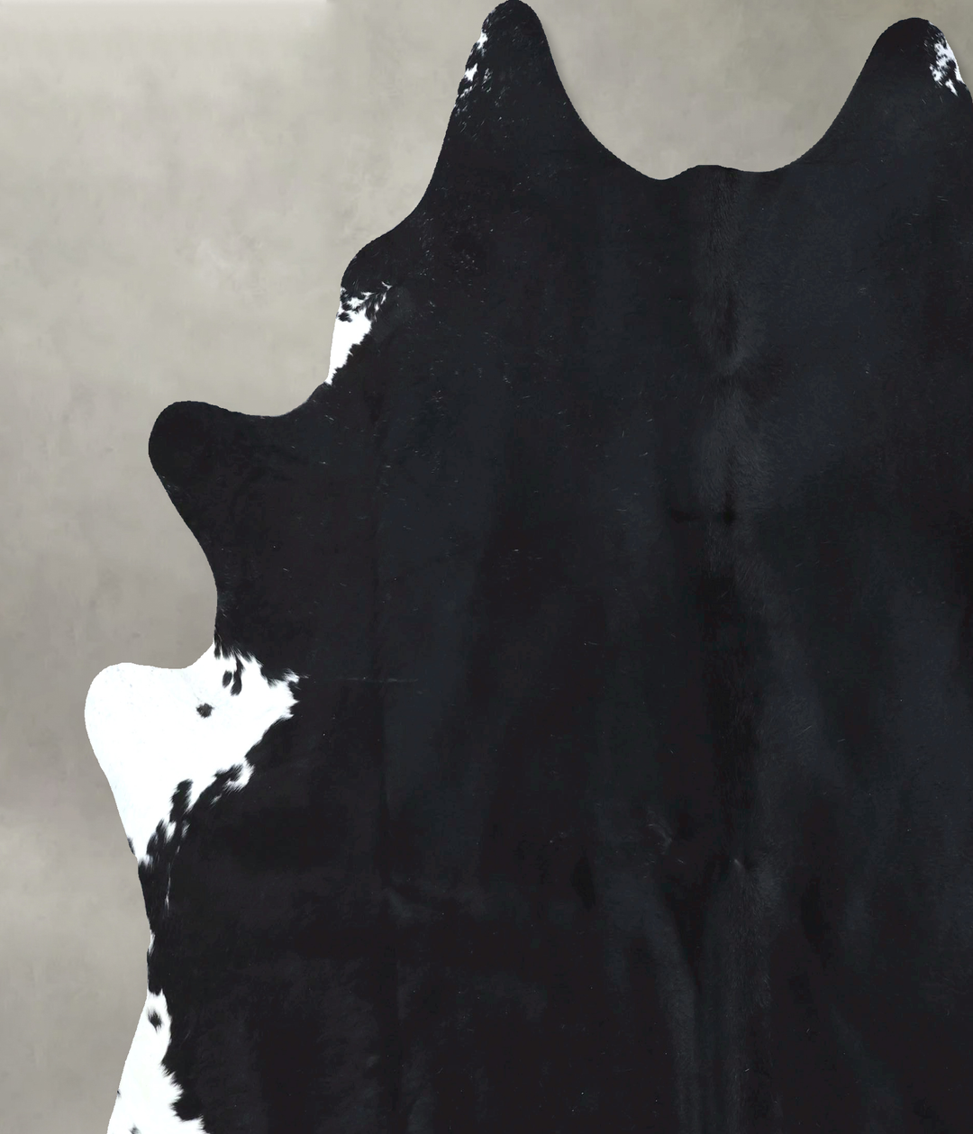 Black and White XX-Large Brazilian Cowhide Rug 8'0"H x 7'4"W #B20494 b