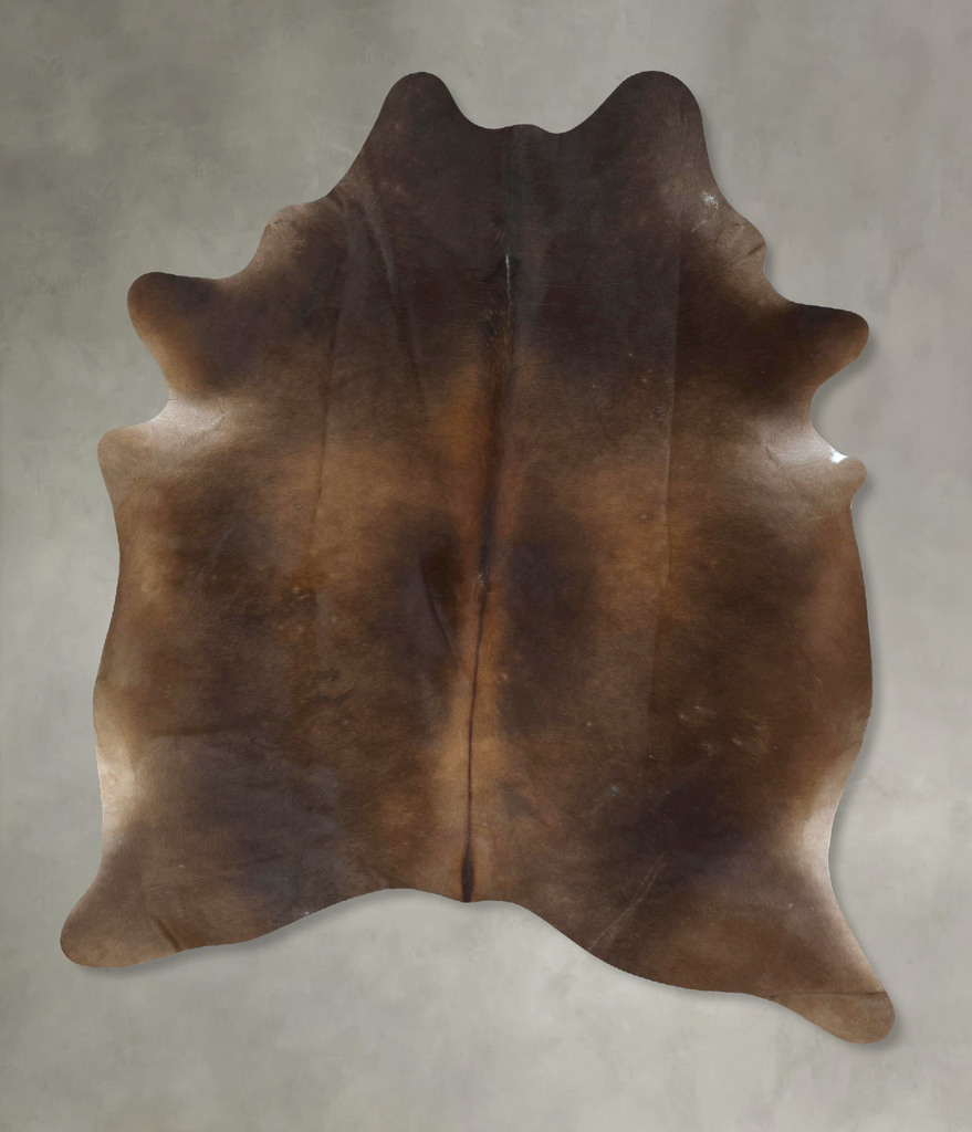 Chocolate X-Large Brazilian Cowhide Rug 7'8"H x 5'10"W #B20497 by Hudson Hides