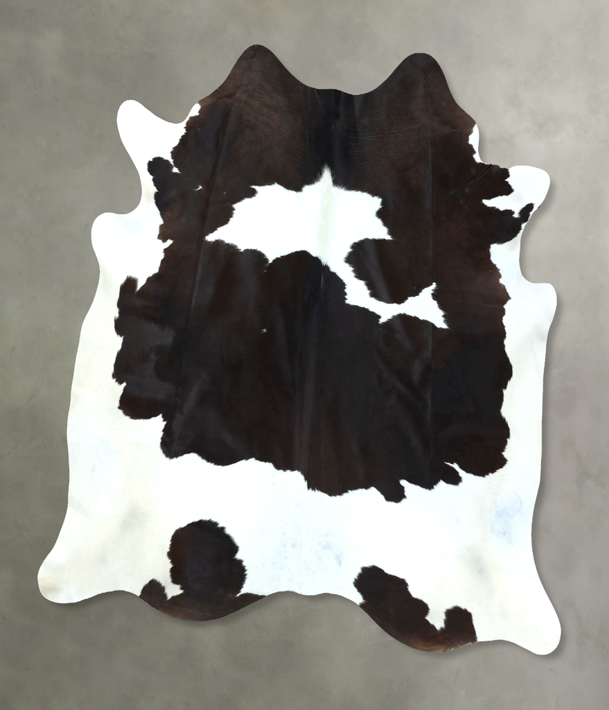 Black and White XX-Large Brazilian Cowhide Rug 7'8"H x 7'3"W #B20500 by Hudson Hides