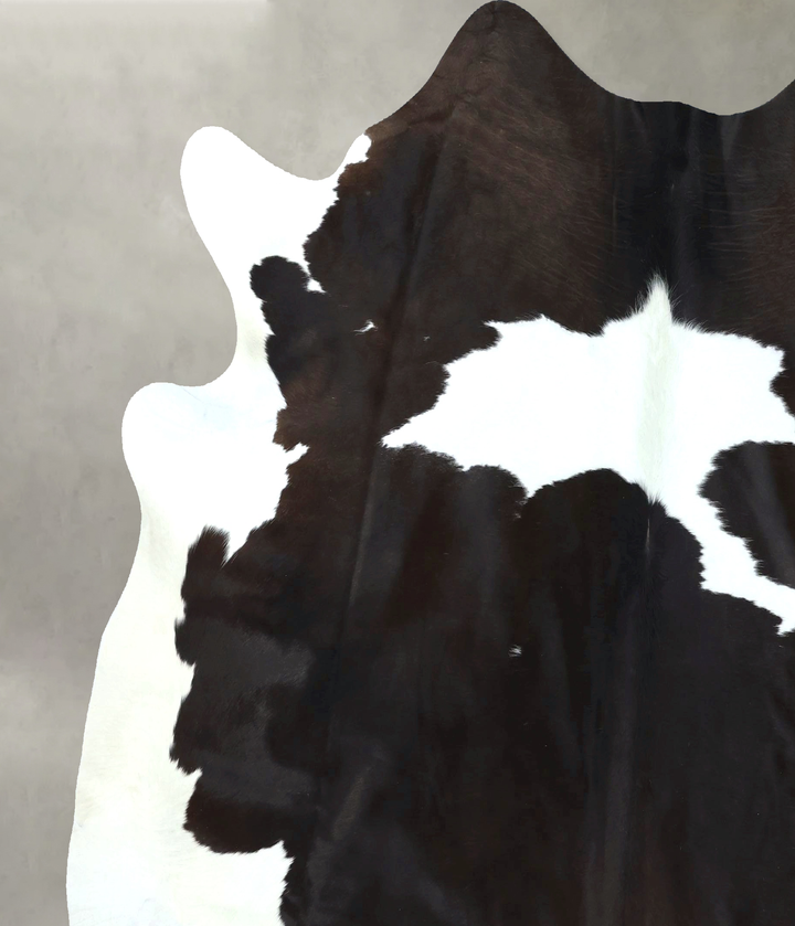 Black and White XX-Large Brazilian Cowhide Rug 7'8"H x 7'3"W #B20500 by Hudson Hides