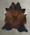Chocolate XX-Large Brazilian Cowhide Rug 7'7