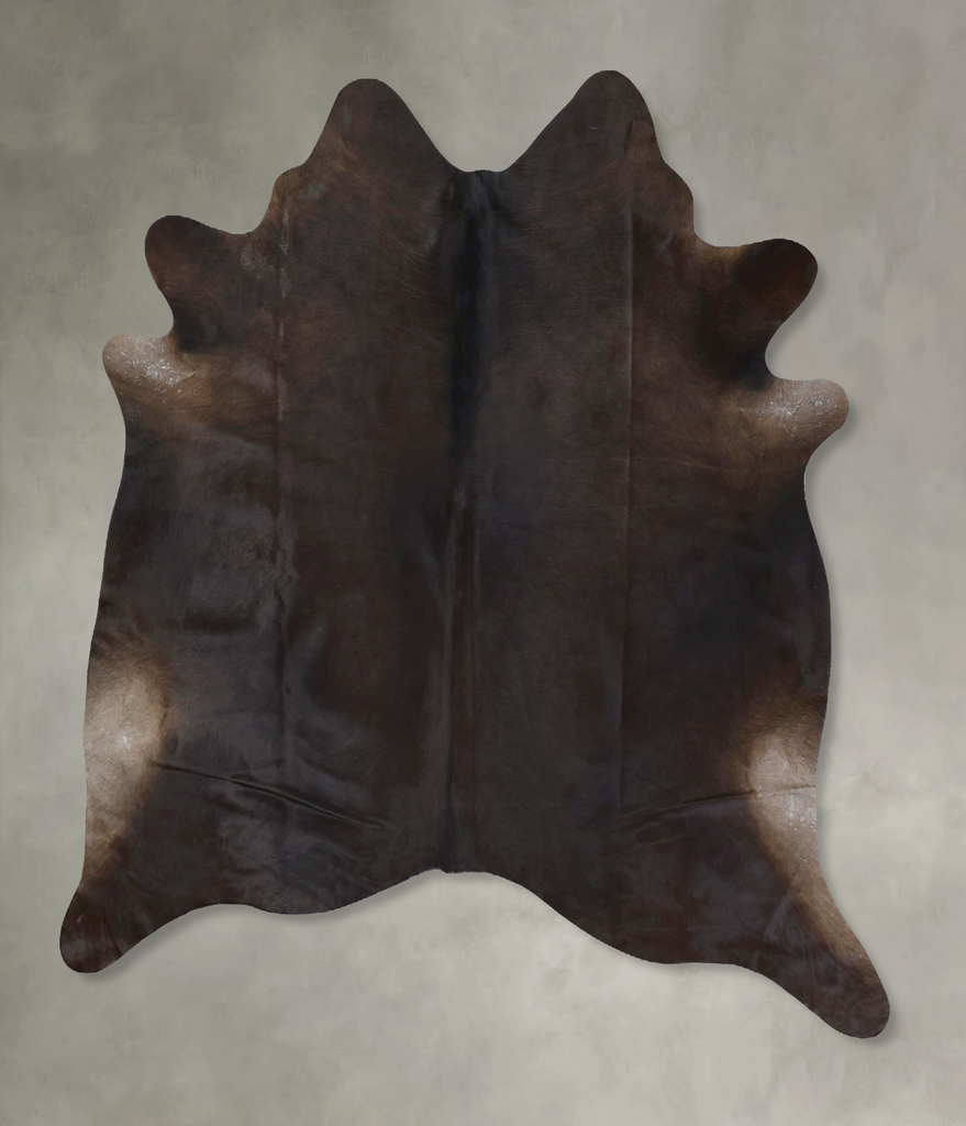 Chocolate X-Large Brazilian Cowhide Rug 7'3"H x 6'5"W #B20502 by Hudson Hides