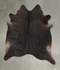 Chocolate X-Large Brazilian Cowhide Rug 7'3