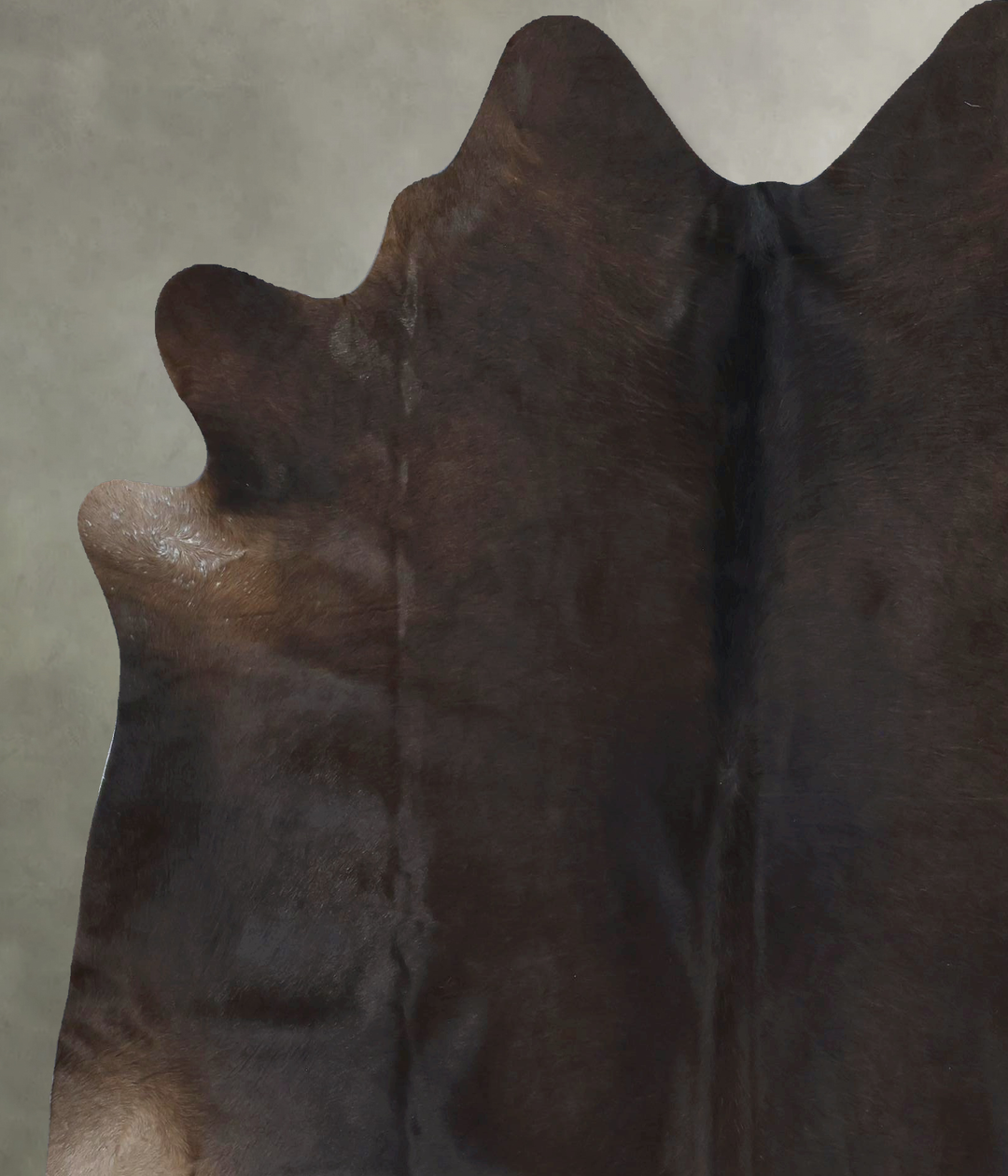 Chocolate X-Large Brazilian Cowhide Rug 7'3"H x 6'5"W #B20502 by Hudso