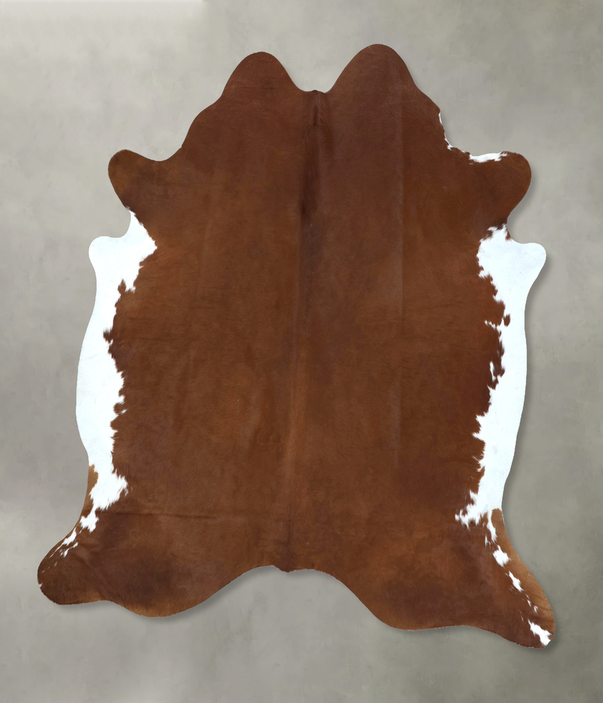 Solid Brown X-Large Brazilian Cowhide Rug 7'4"H x 6'5"W #B20516 by Hudson Hides