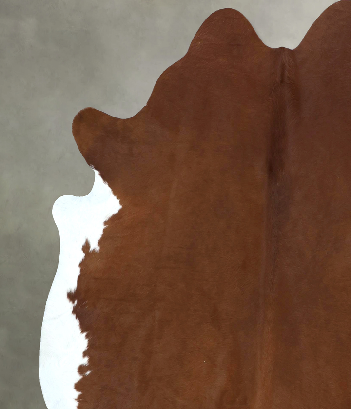 Solid Brown X-Large Brazilian Cowhide Rug 7'4"H x 6'5"W #B20516 by Hudson Hides