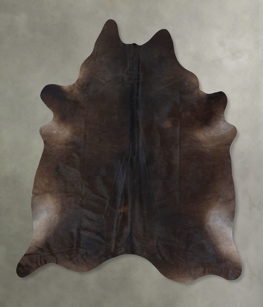 Chocolate XX-Large Brazilian Cowhide Rug 8'7"H x 7'5"W #B20518 by Hudson Hides