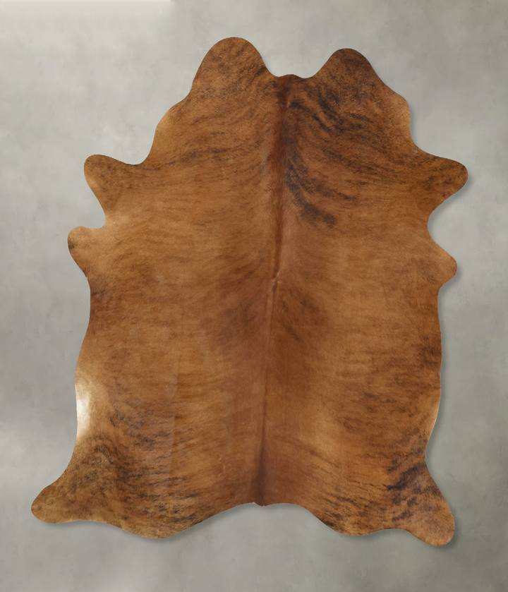 Medium Brindle XX-Large Brazilian Cowhide Rug 8'3"H x 6'8"W #B20527 by Hudson Hides