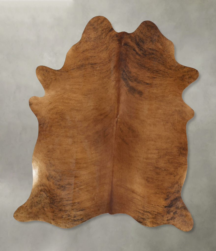 Medium Brindle XX-Large Brazilian Cowhide Rug 8'3"H x 6'8"W #B20527 by Hudson Hides