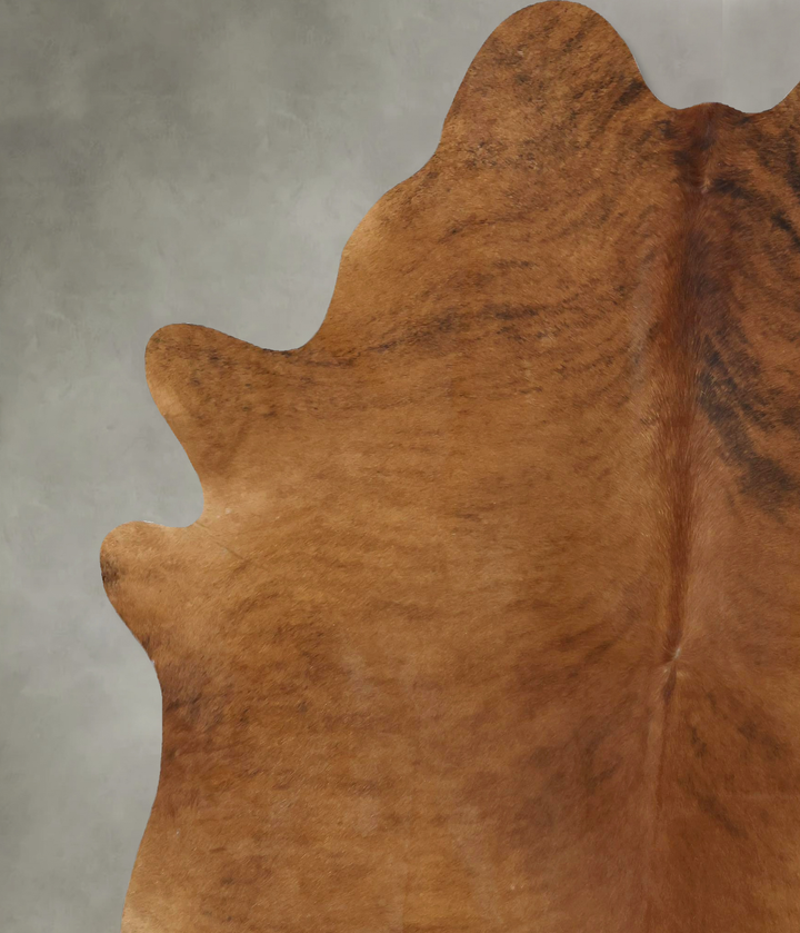 Medium Brindle XX-Large Brazilian Cowhide Rug 8'3"H x 6'8"W #B20527 by Hudson Hides