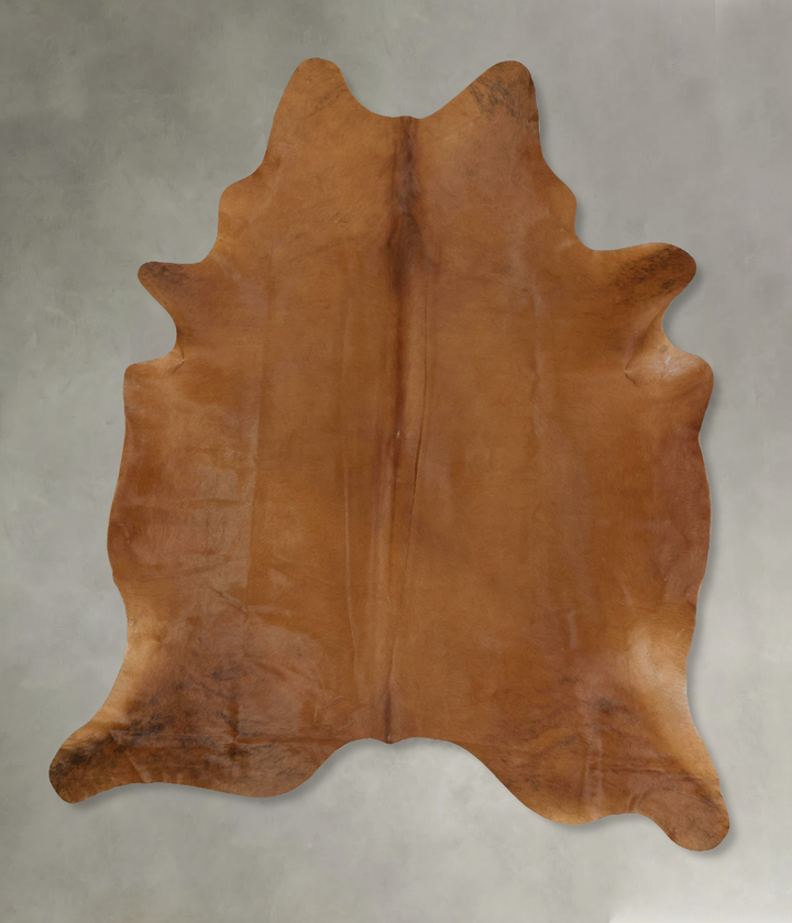 Solid Brown XX-Large Brazilian Cowhide Rug 8'8"H x 6'8"W #B20531 by Hudson Hides