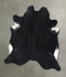 Black and White X-Large Brazilian Cowhide Rug 7'7