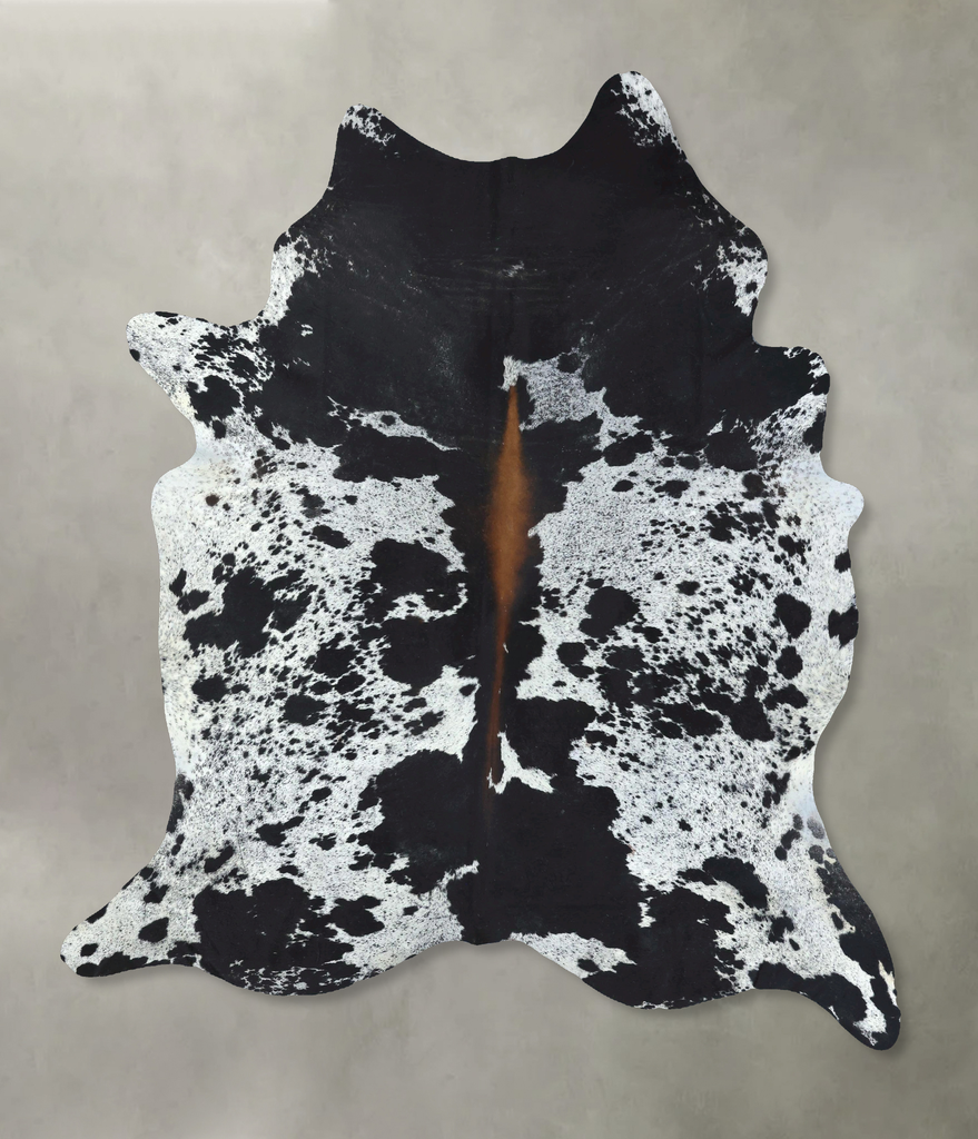 Chocolate and White XX-Large Brazilian Cowhide Rug 8'11"H x 6'9"W #B20537 by Hudson Hides