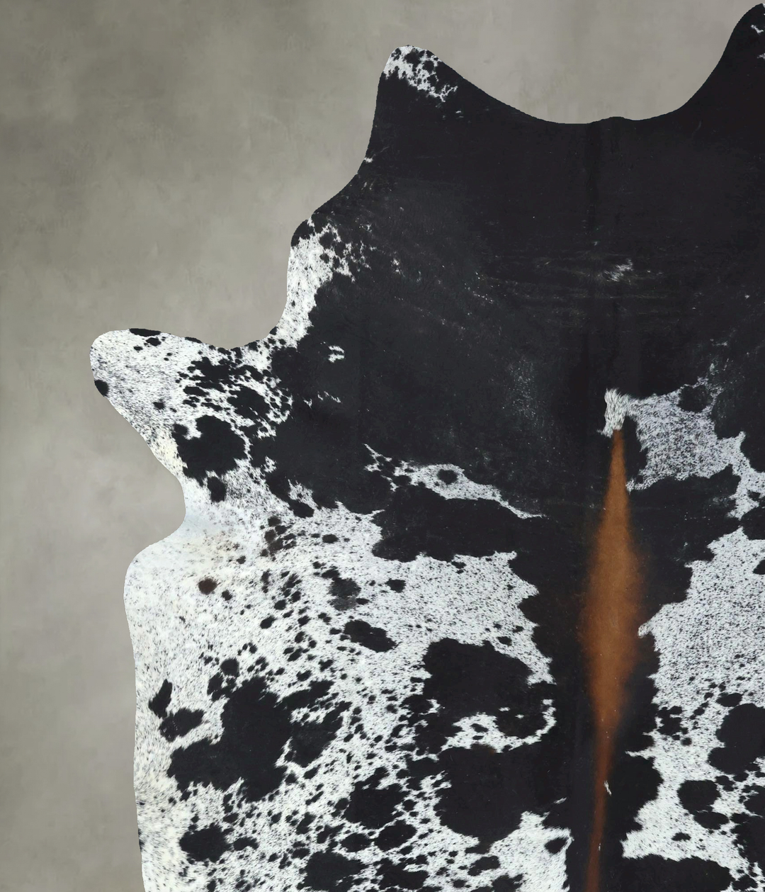 Chocolate and White XX-Large Brazilian Cowhide Rug 8'11"H x 6'9"W #B20