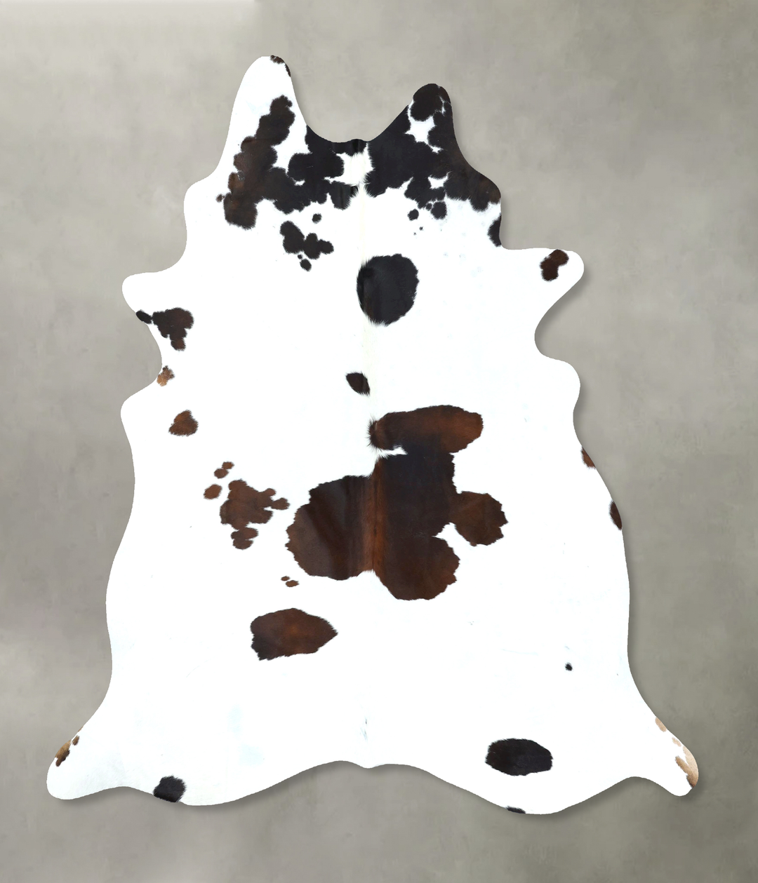 Chocolate and White XX-Large Brazilian Cowhide Rug 8'2"H x 7'3"W #B205