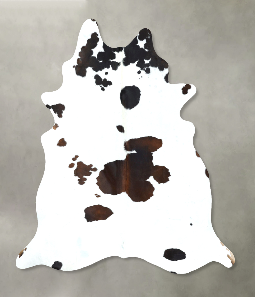 Chocolate and White XX-Large Brazilian Cowhide Rug 8'2"H x 7'3"W #B20538 by Hudson Hides