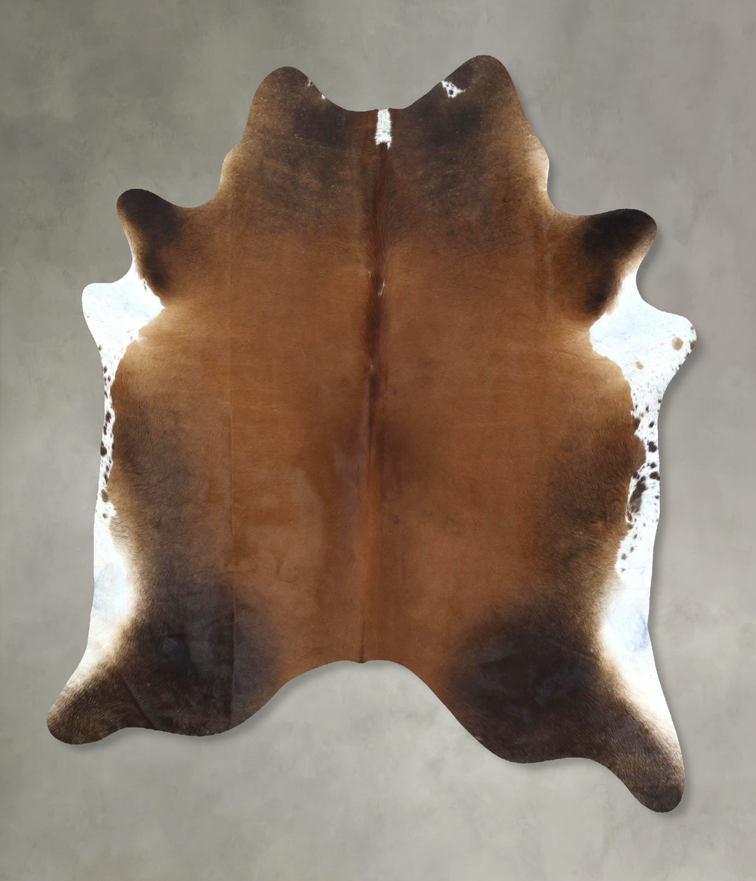 Warm Caramel X-Large Brazilian Cowhide Rug 7'6"H x 6'5"W #B20545 by Hu