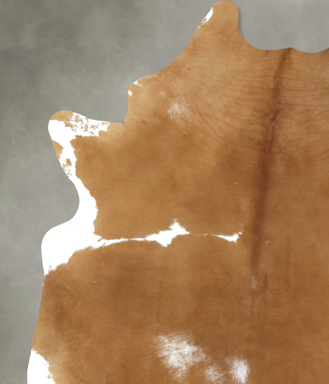Beige and White XX-Large Brazilian Cowhide Rug 8'6"H x 6'7"W #B20548 b
