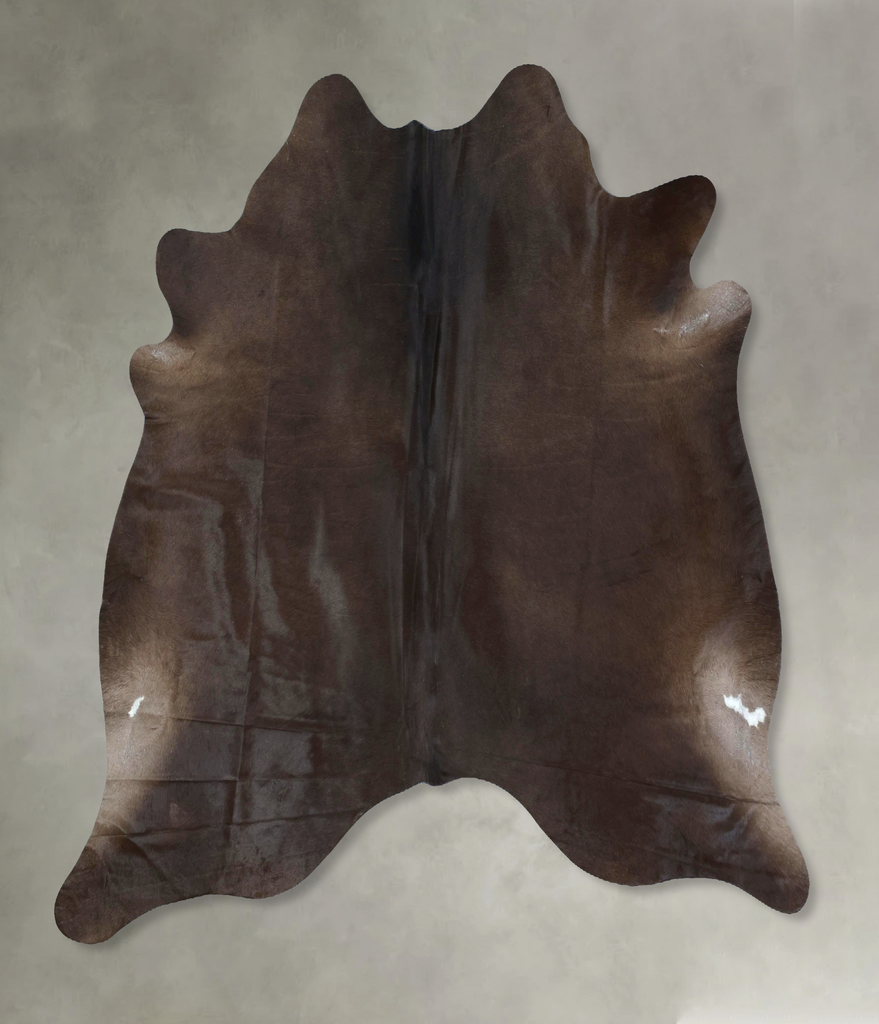 Chocolate X-Large Brazilian Cowhide Rug 6'10"H x 7'1"W #B20551 by Hudson Hides