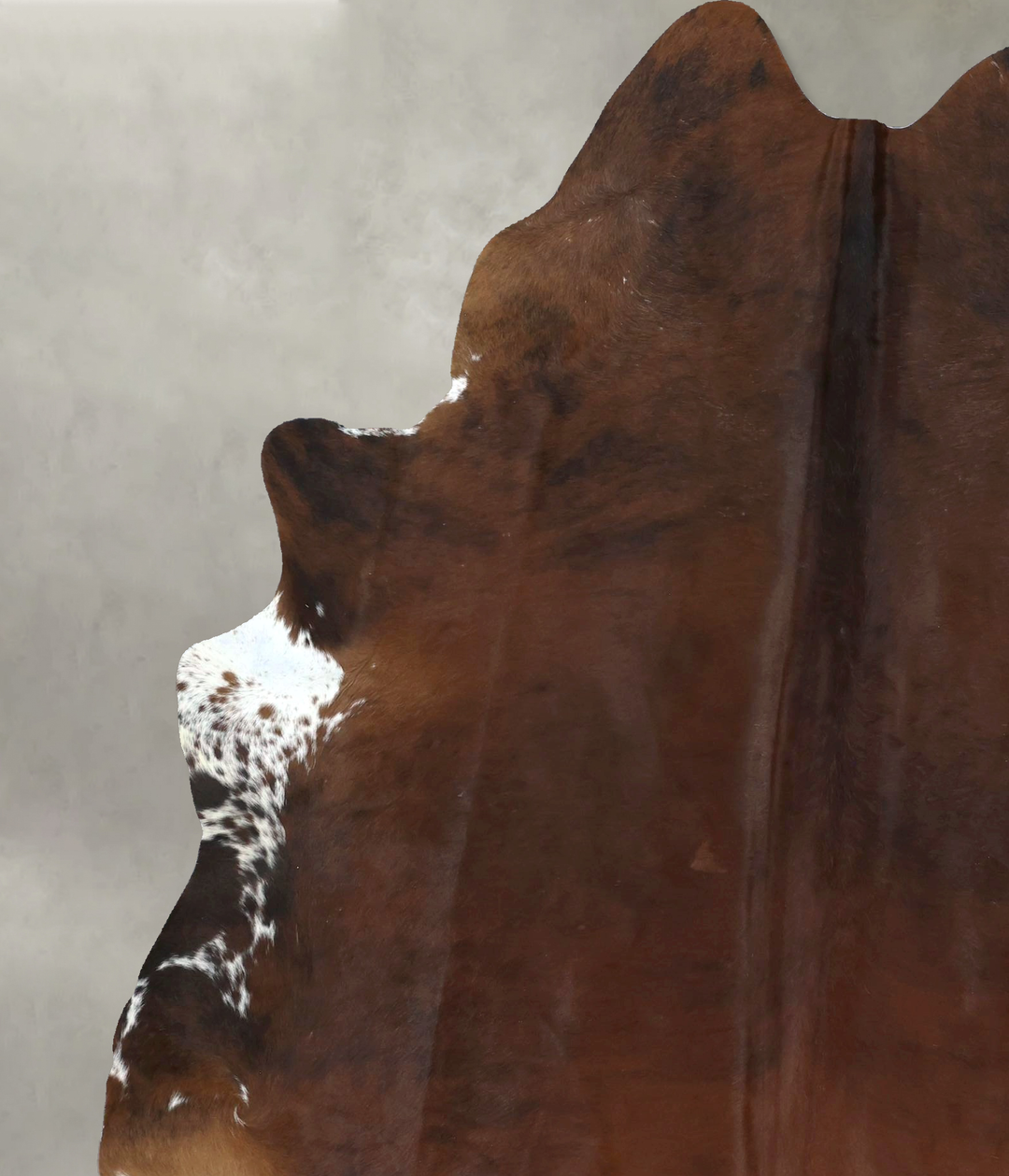 Medium Brindle X-Large Brazilian Cowhide Rug 7'10"H x 6'2"W #B20558 by