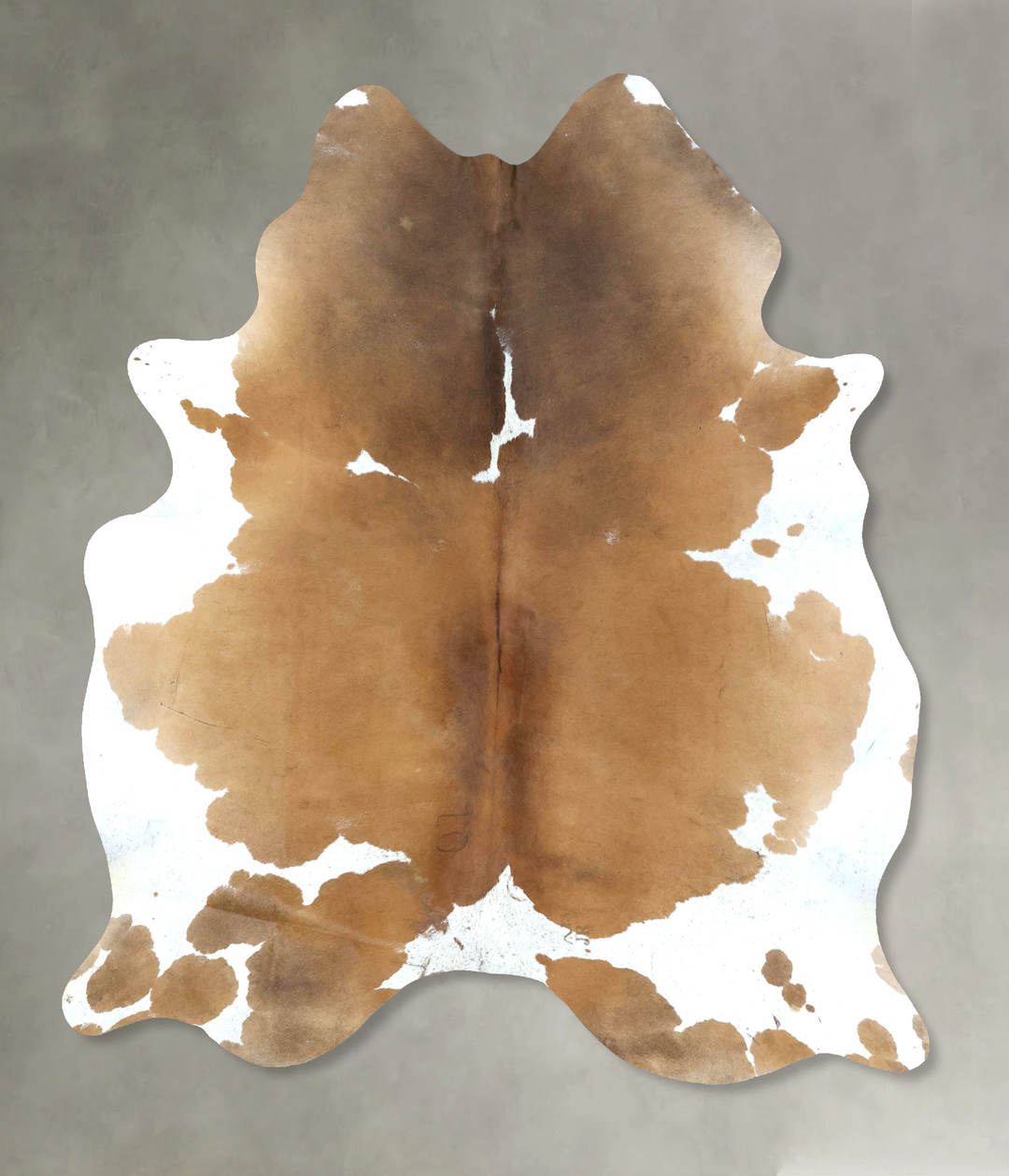 Beige and White X-Large Brazilian Cowhide Rug 7'11"H x 6'0"W #B20562 b