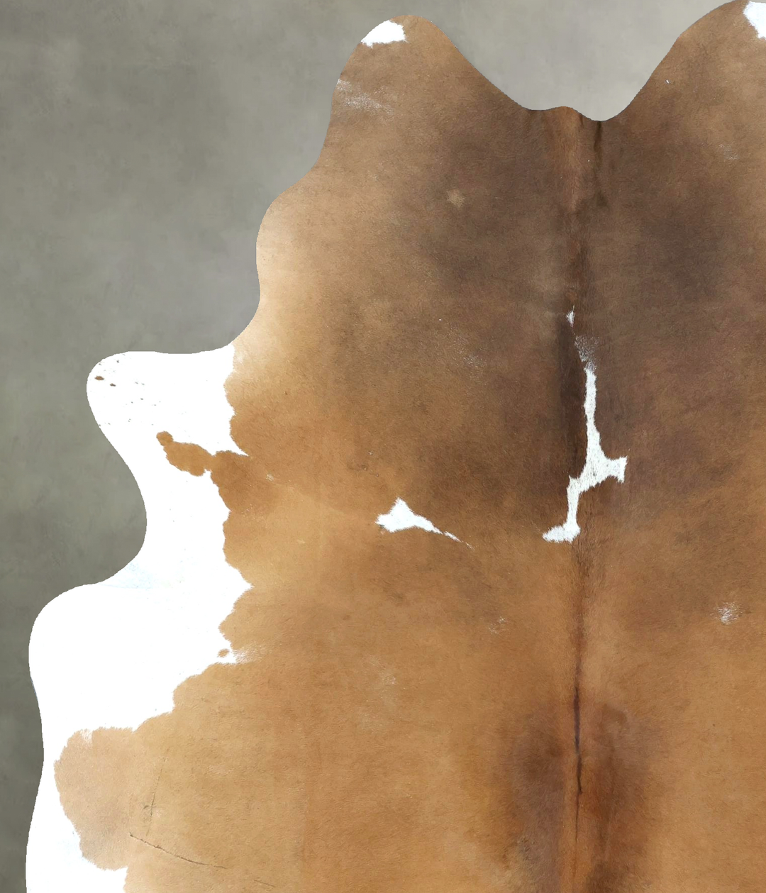Beige and White X-Large Brazilian Cowhide Rug 7'11"H x 6'0"W #B20562 b