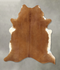Solid Brown X-Large Brazilian Cowhide Rug 7'7