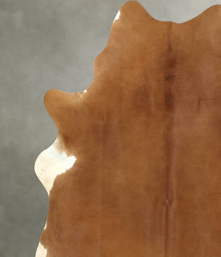 Solid Brown X-Large Brazilian Cowhide Rug 7'7"H x 6'4"W #B20579 by Hudson Hides
