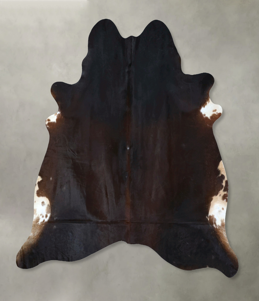 Chocolate XX-Large Brazilian Cowhide Rug 8'3"H x 7'4"W #B20588 by Hudson Hides
