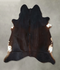 Chocolate XX-Large Brazilian Cowhide Rug 8'3