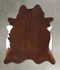 Solid Brown X-Large Brazilian Cowhide Rug 7'7