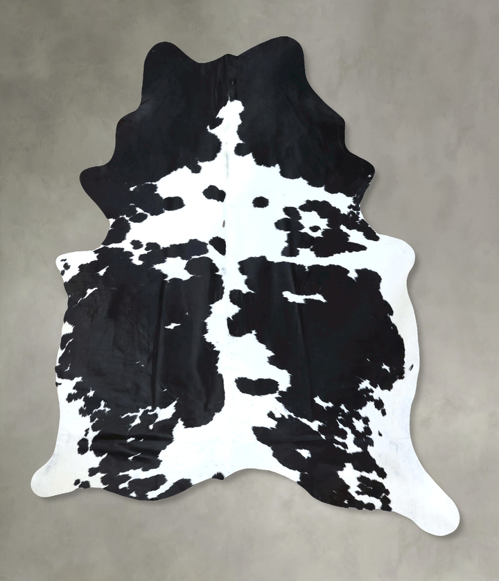 Black and White XX-Large Brazilian Cowhide Rug 9'0"H x 6'9"W #B20595 by Hudson Hides