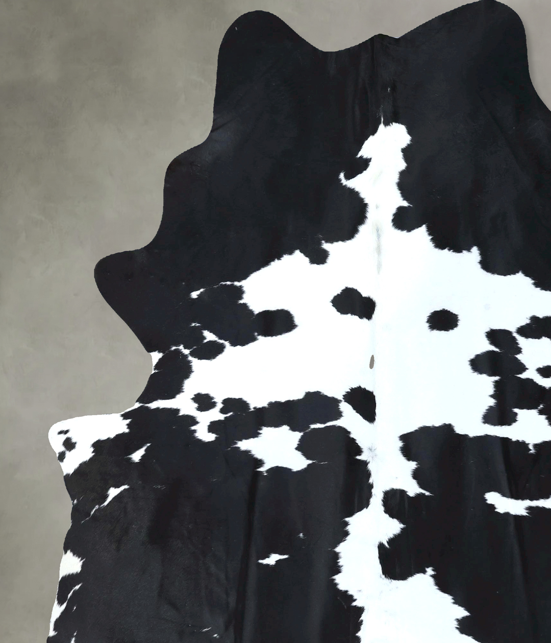 Black and White XX-Large Brazilian Cowhide Rug 9'0"H x 6'9"W #B20595 b