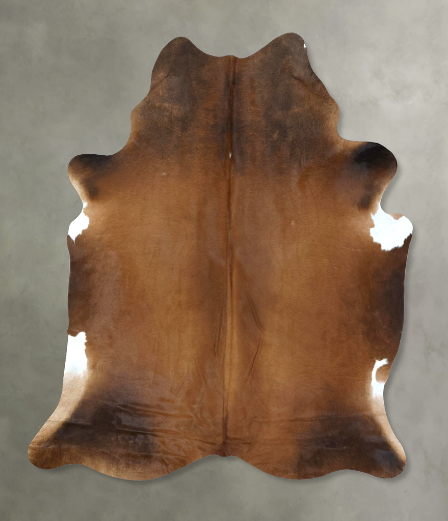 Warm Caramel X-Large Brazilian Cowhide Rug 7'4"H x 6'1"W #B20602 by Hudson Hides