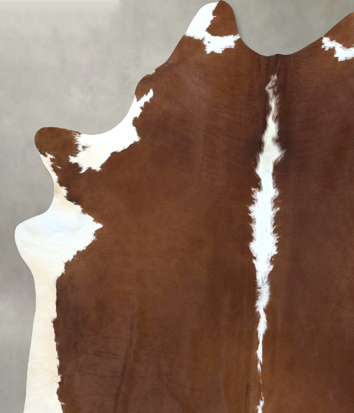 Hereford X-Large Brazilian Cowhide Rug 7'3"H x 6'1"W #B20611 by Hudson Hides