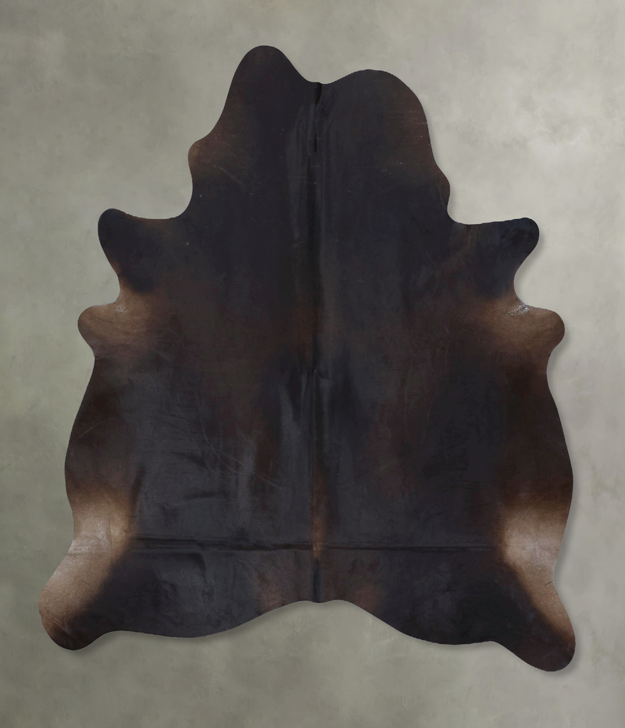 Chocolate X-Large Brazilian Cowhide Rug 7'5"H x 6'0"W #B20612 by Hudson Hides