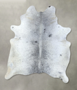 Salt and Pepper Black XX-Large Brazilian Cowhide Rug 8'0"H x 6'5"W #B20614 by Hudson Hides