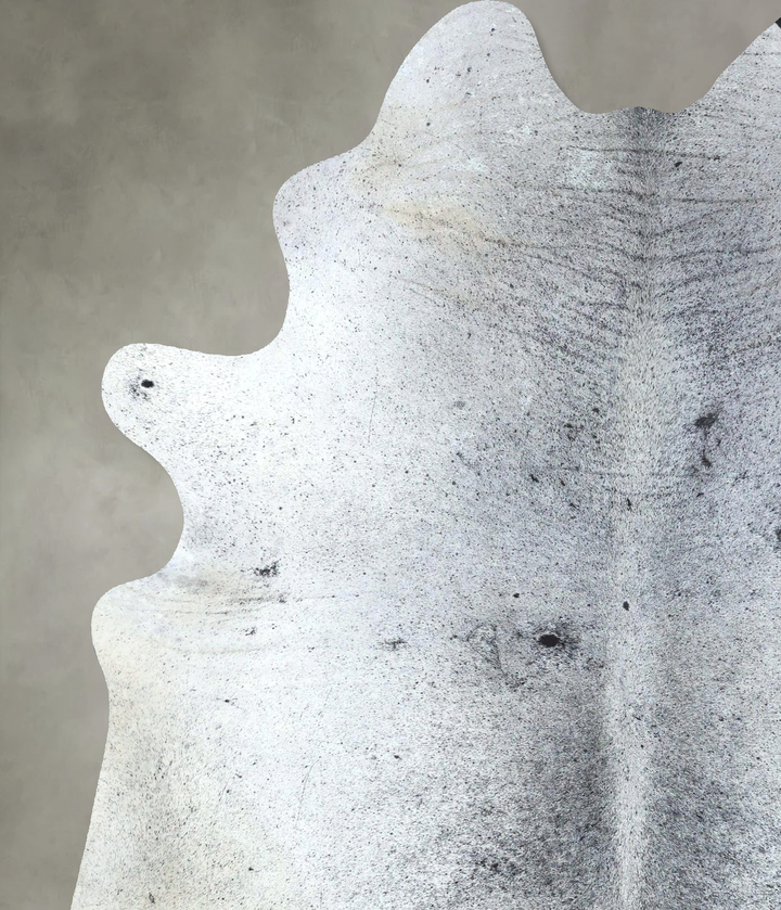 Salt and Pepper Black XX-Large Brazilian Cowhide Rug 8'0"H x 6'5"W #B20614 by Hudson Hides