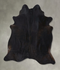 Solid Black XX-Large Brazilian Cowhide Rug 7'7