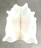 Ivory with Beige XX-Large Brazilian Cowhide Rug 7'10
