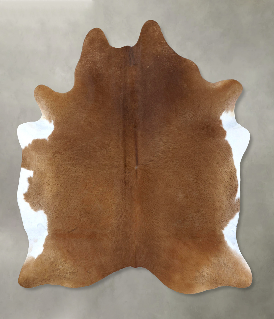 Solid Brown XX-Large Brazilian Cowhide Rug 7'11"H x 6'6"W #B20623 by Hudson Hides