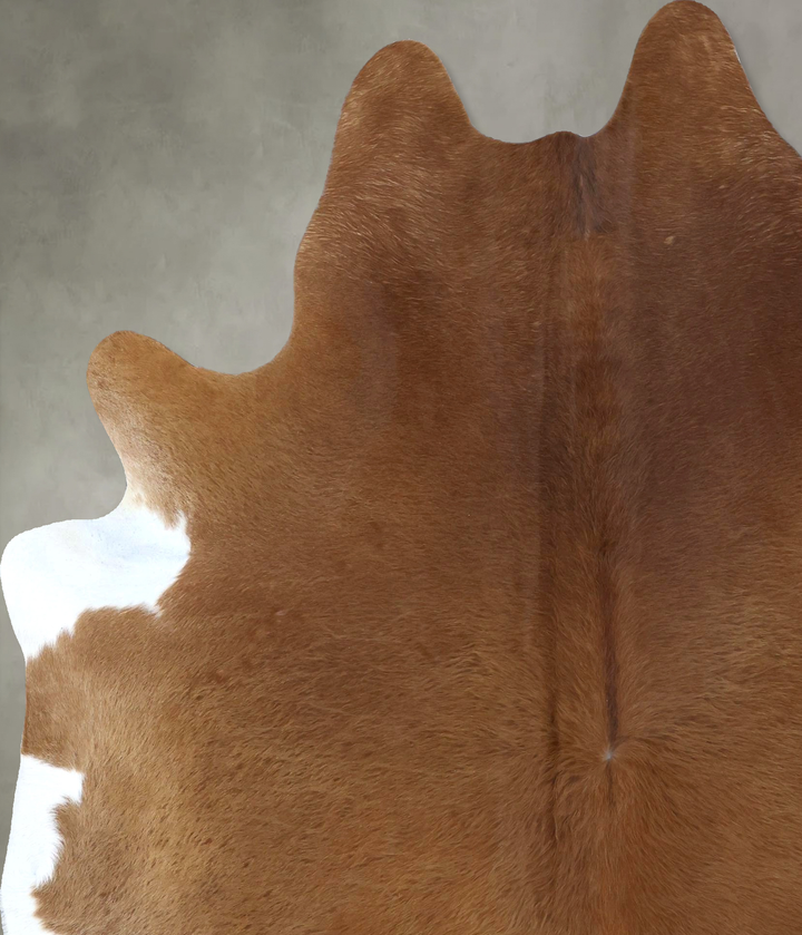 Solid Brown XX-Large Brazilian Cowhide Rug 7'11"H x 6'6"W #B20623 by Hudson Hides