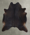 Solid Black X-Large Brazilian Cowhide Rug 7'6