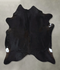 Solid Black XX-Large Brazilian Cowhide Rug 8'0