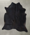 Solid Black X-Large Brazilian Cowhide Rug 7'2