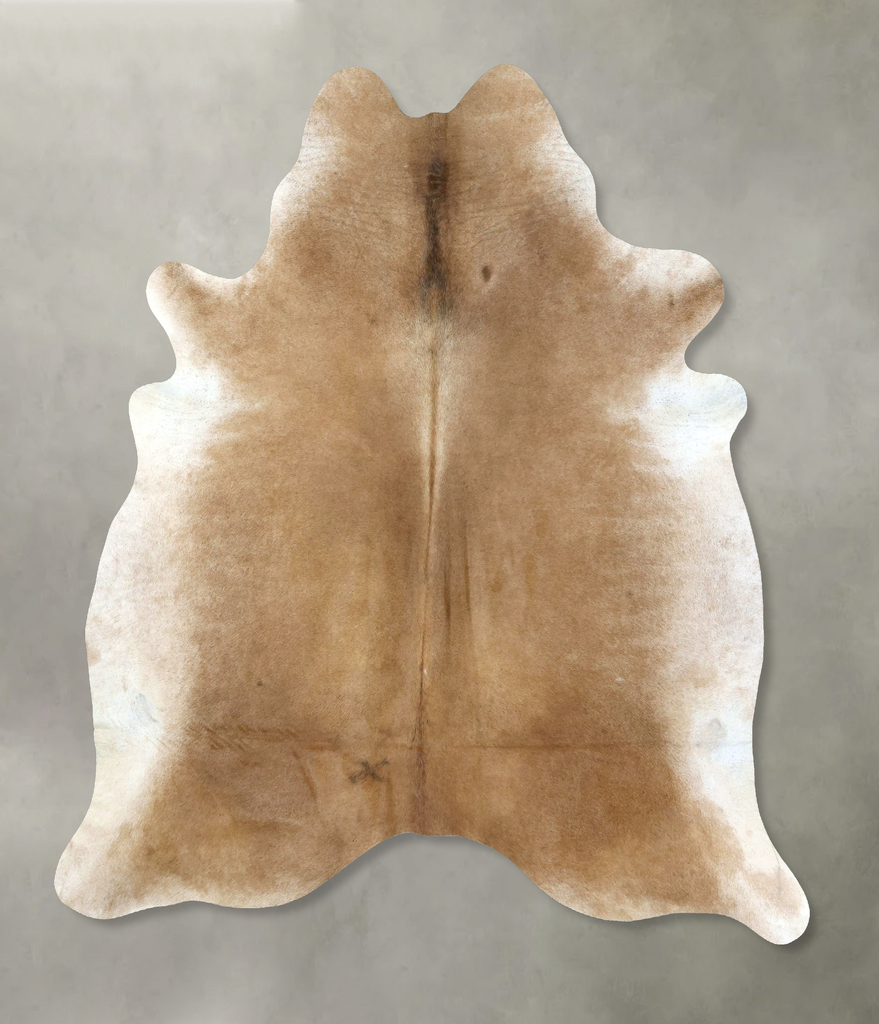 Light Caramel XX-Large Brazilian Cowhide Rug 7'11"H x 6'11"W #B20648 by Hudson Hides