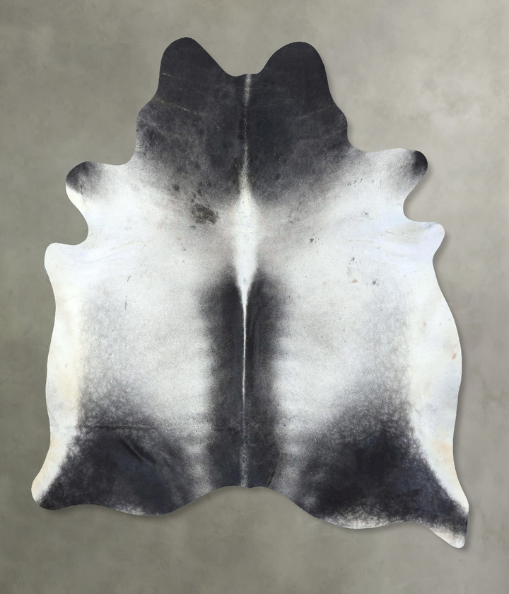Medium Grey X-Large Brazilian Cowhide Rug 7'10"H x 6'2"W #B20651 by Hudson Hides