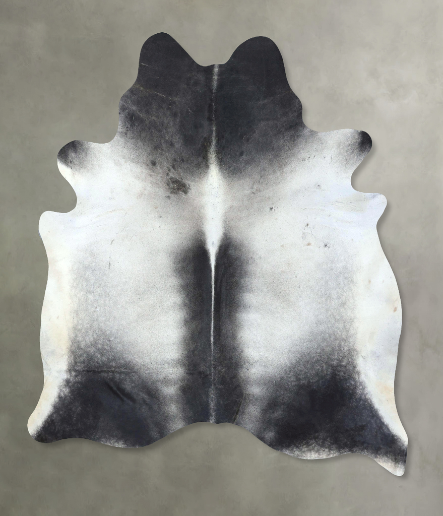Medium Grey X-Large Brazilian Cowhide Rug 7'10"H x 6'2"W #B20651 by Hudson Hides