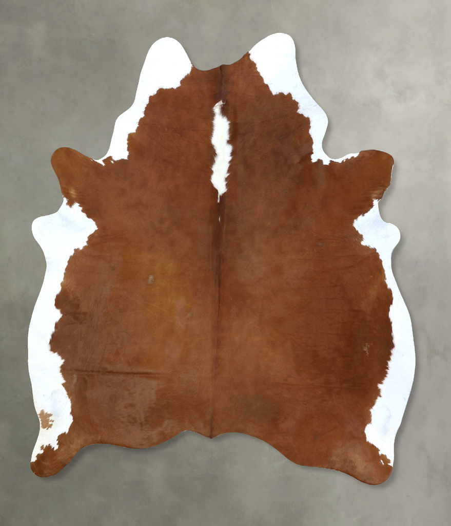 Hereford X-Large Brazilian Cowhide Rug 7'4"H x 6'1"W #B20652 by Hudson Hides